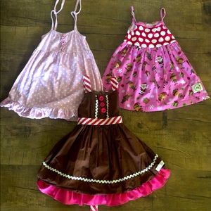 Christmas KPEA KFT dress lot. Size 6. Gingerbread